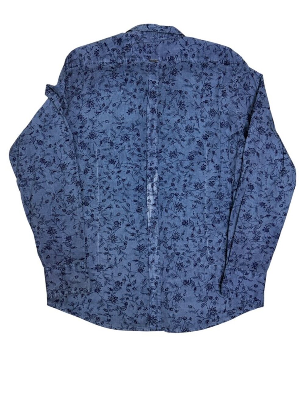 ANTONY MORATO Shirt Luxury Designer Blue Long Sleeve Casual Floral Mens 2XL - Picture 5 of 7